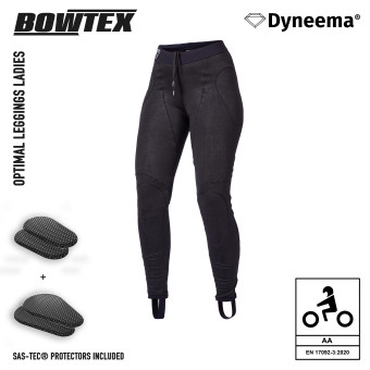 Pantalones moto Bowtex Legging Optimal Mujer Negro