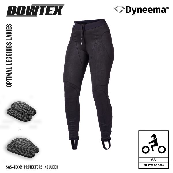 Pantalones moto Bowtex Legging Optimal Mujer Negro