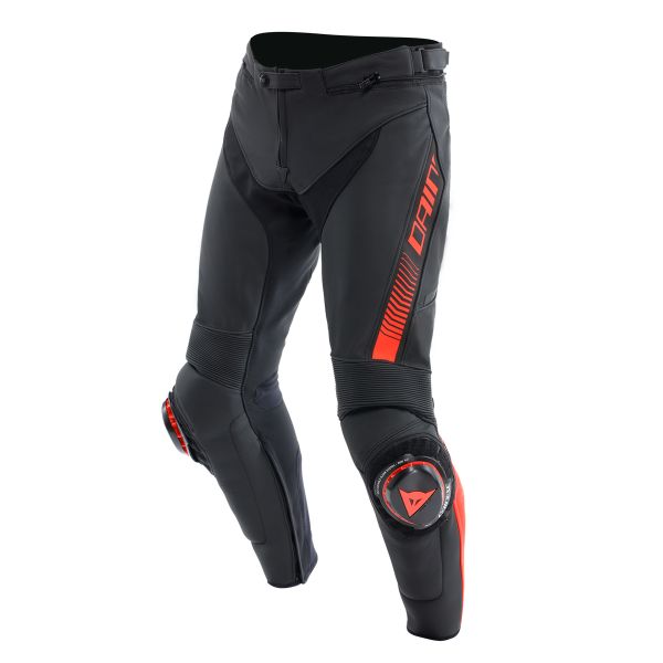 Pantalones moto Dainese Super Speed Pants Black Red Fluo
