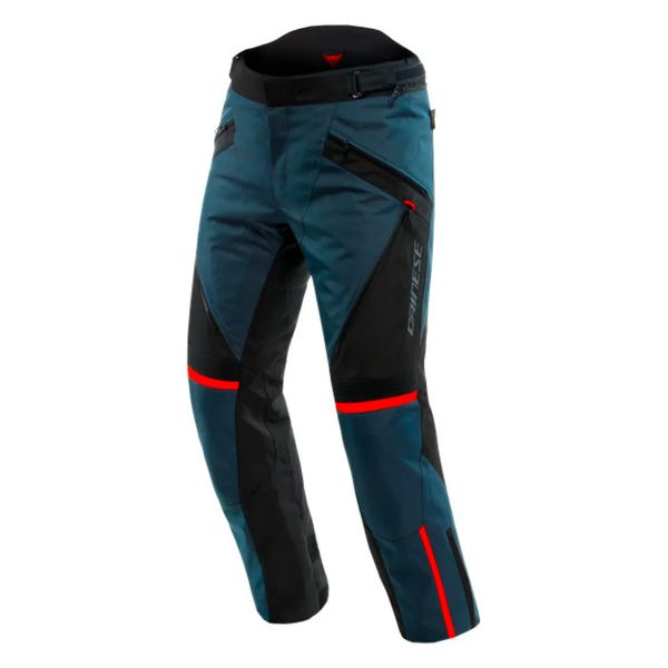 Pantalón moto Dainese Tempest 3 D-Dry Ebony Black Lava Red Pants en Stock