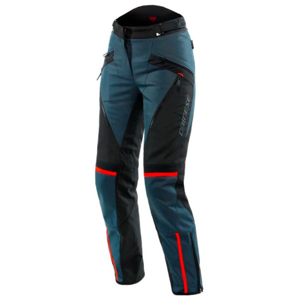 Pantalones moto Dainese Tempest 3 D-Dry Lady Ebony Black Lava Red Pants
