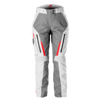 Pantalones moto Furygan Killington Lady Grey Pearl Red