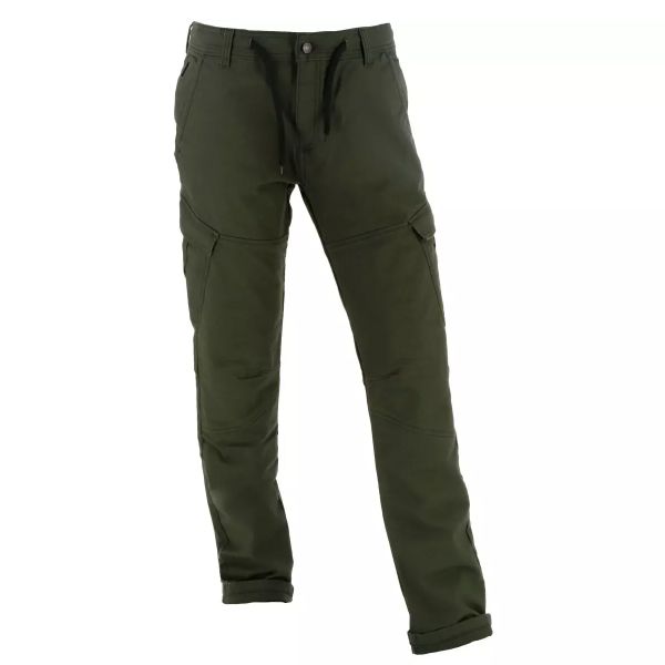 Pantalones moto Helstons Portland Algodón Cordura Caqui Pantalones moto Helstons Portland Algodón Cordura Caqui