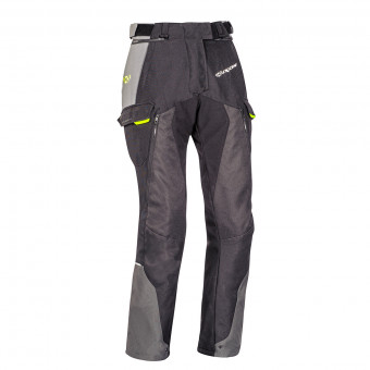 Pantalones moto Ixon Balder Pant Black Grey Bright Yellow
