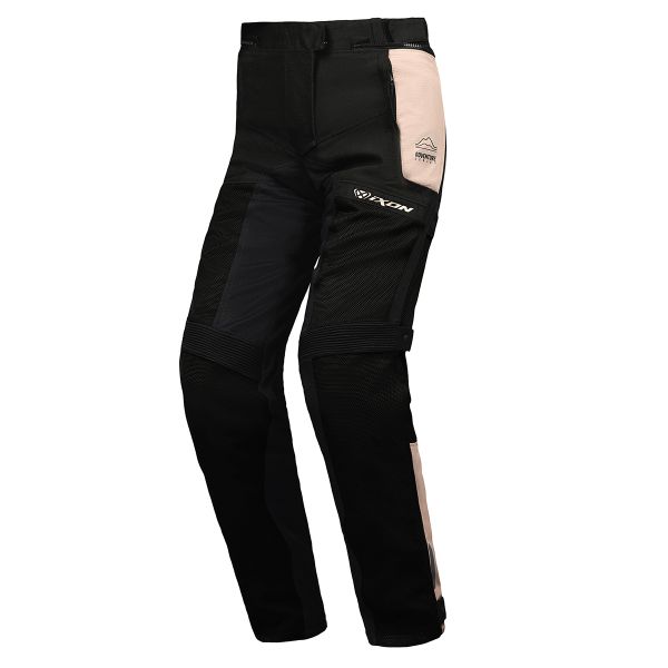 Pantalones moto Ixon M-Njord Lady Pant Sand Black Red