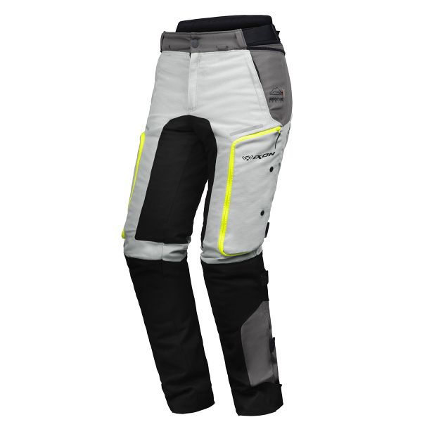 Pantalones moto Ixon Vidar Pant Grey Black Bright Yellow