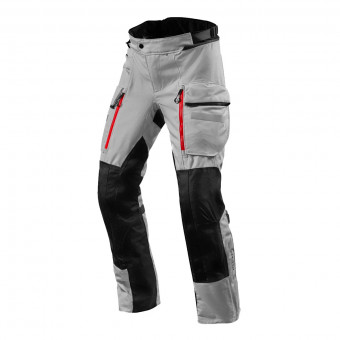 Pantalones moto REV'IT Sand 4 H2O Plata Negro Largo