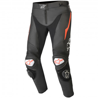 Pantalones moto Alpinestars Track V2 Black Red Fluo