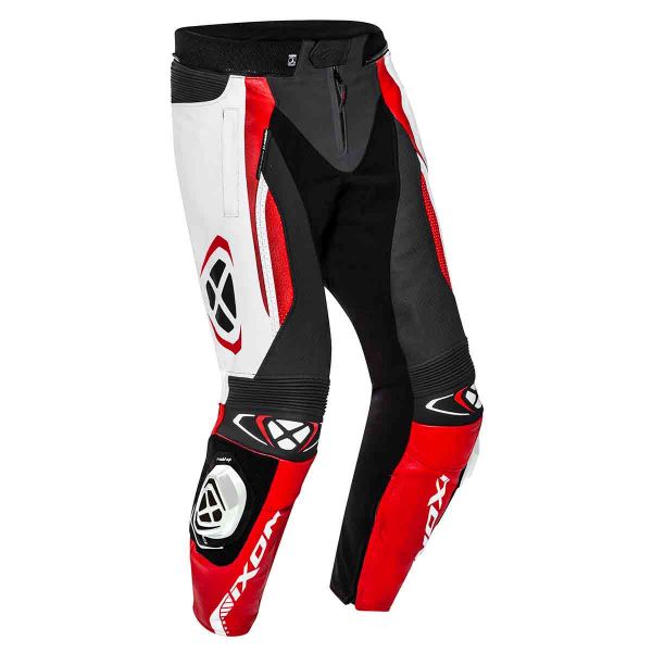 Pantalones moto Ixon Vortex 2 Pant Negro Blanco Rojo