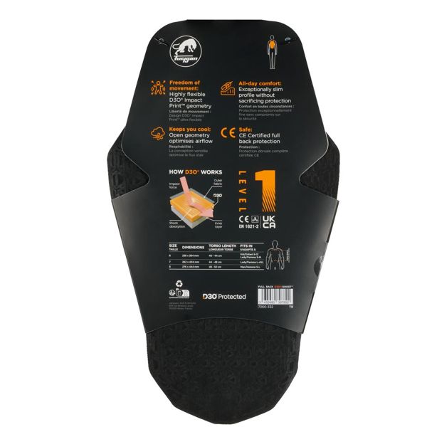 Furygan Espalda completa Ghost D3O