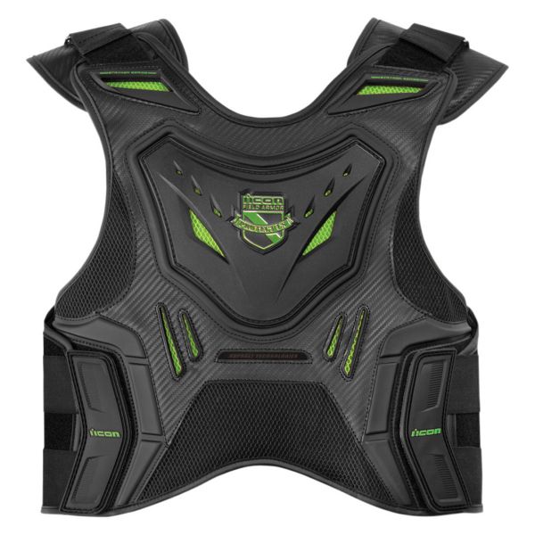 Espaldera Moto ICON Stryker Vest Black Green