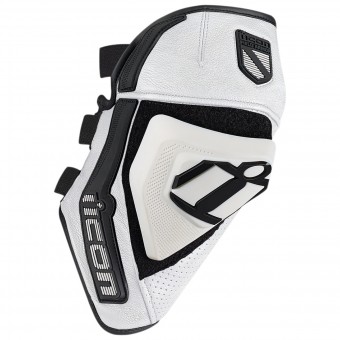 Rodilleras Moto ICON Cloverleaf Knee White
