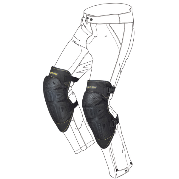 Rodilleras Moto Spidi K-Net Negro
