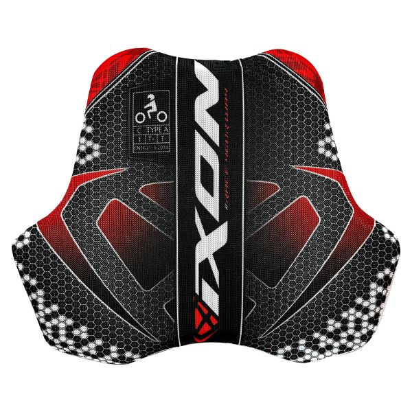 Protecciones moto Ixon IX-Race Pecho Negro Blanco Rojo