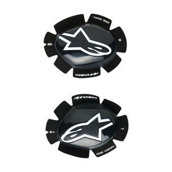 Sliders Moto Alpinestars GP Plus Knee Slider Black White Sliders Moto Alpinestars GP Plus Knee Slider Black White