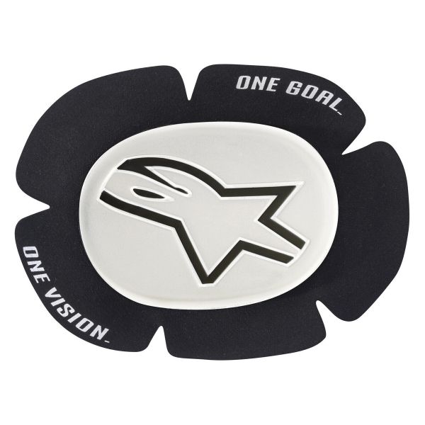 Sliders Moto Alpinestars GP Sport Evo Knee Slider White Black Sliders Moto Alpinestars GP Sport Evo Knee Slider White Black