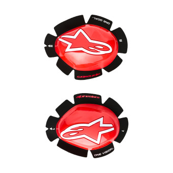 Sliders Moto Alpinestars GP Tech Knee Slider Red White Sliders Moto Alpinestars GP Tech Knee Slider Red White