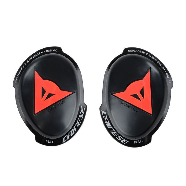 Sliders Moto Dainese Knee Slider RSS 4.0 - Full Kit Black Red Fluo