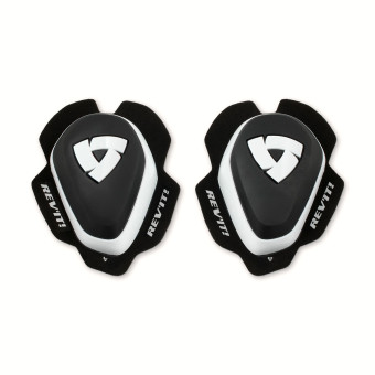 Sliders Moto REV'IT Knee Slider Set 2 White Black White Sliders Moto REV'IT Knee Slider Set 2 White Black White