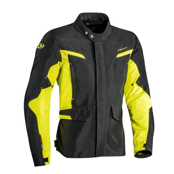 Chaquetas moto Ixon Summit 2 Black Yellow Fluo