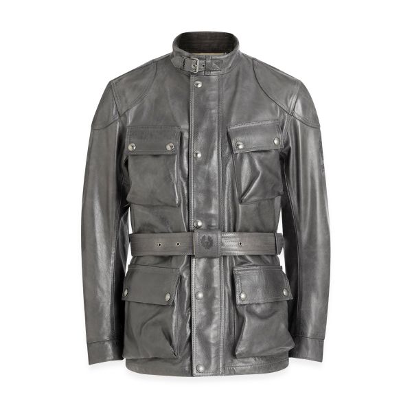 Chaquetas moto Belstaff Trialmaster Leather Granite Grey
