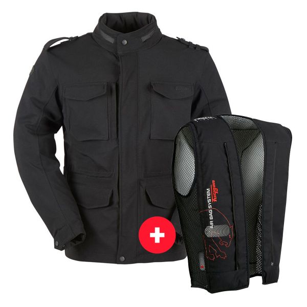Chaquetas moto Furygan Costa Spand Black + Fury Air Bag System