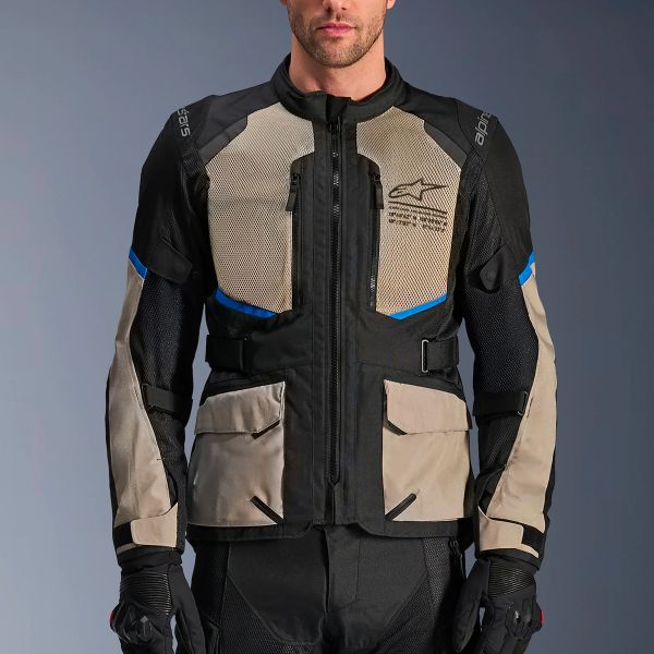 Alpinestars Andes Air Drystar Negro Laurel Gris Azul Brillante