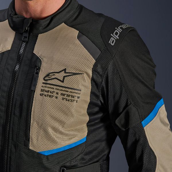 Alpinestars Andes Air Drystar Negro Laurel Gris Azul Brillante