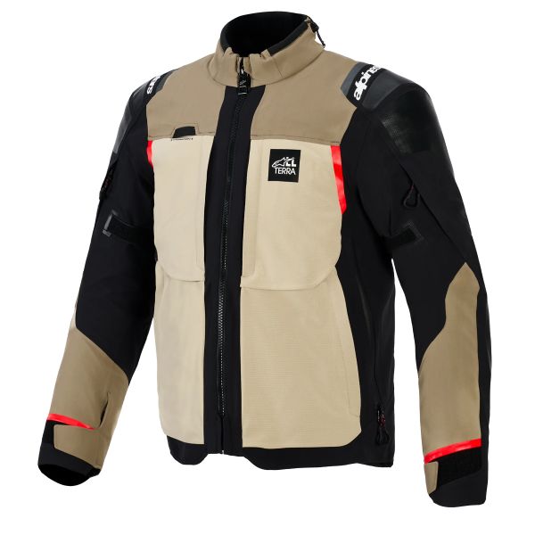 Chaquetas moto Alpinestars Andes Pro Drystar XF Walnut Aluminium