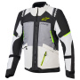 Chaquetas moto Alpinestars Andes V4 Drystar Dark Gray Ice Gray Black Yellow Fluo