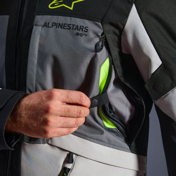 Alpinestars Andes V4 Drystar Dark Gray Ice Gray Black Yellow Fluo