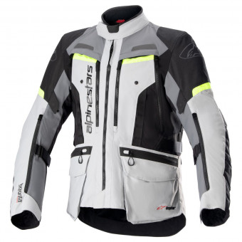 Chaquetas moto Alpinestars Bogota Pro Drystar Ice Grey Dark Grey Yellow Fluo