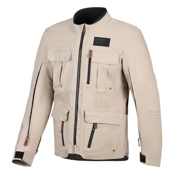 Chaquetas moto Alpinestars Borrego Drystar Warn Gray