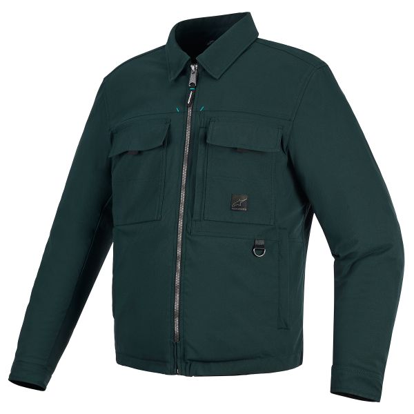 Chaquetas moto Alpinestars Bryon WR Overshirt Dark Emerald