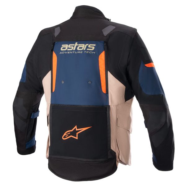 Alpinestars Halo Drystar Azul oscuro Caqui Flame Naranja