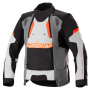 Chaquetas moto Alpinestars Halo Drystar Gris oscuro Gris hielo Negro