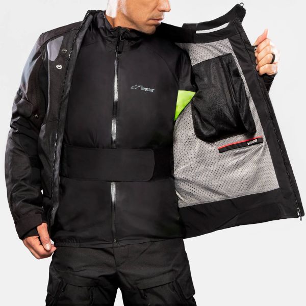 Alpinestars Halo Drystar Gris oscuro Gris hielo Negro