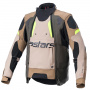 Chaquetas moto Alpinestars Halo Drystar Caqui oscuro Arena Amarillo Fluo
