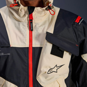 Alpinestars Mogress Air Negro Almendra Caliente Naranja