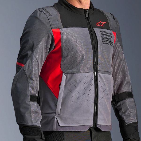 Alpinestars ST-2 Aire Gris oscuro Gris oscuro Rojo brillante