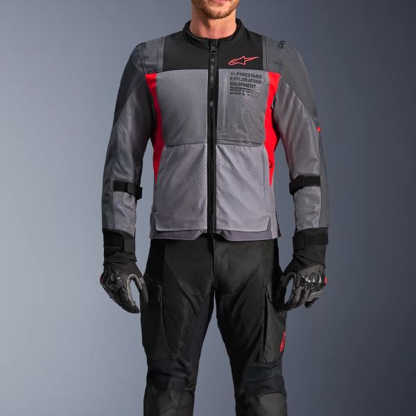 Alpinestars ST-2 Aire Gris oscuro Gris oscuro Rojo brillante