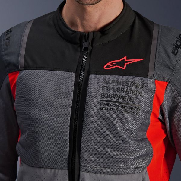 Alpinestars ST-2 Aire Gris oscuro Gris oscuro Rojo brillante