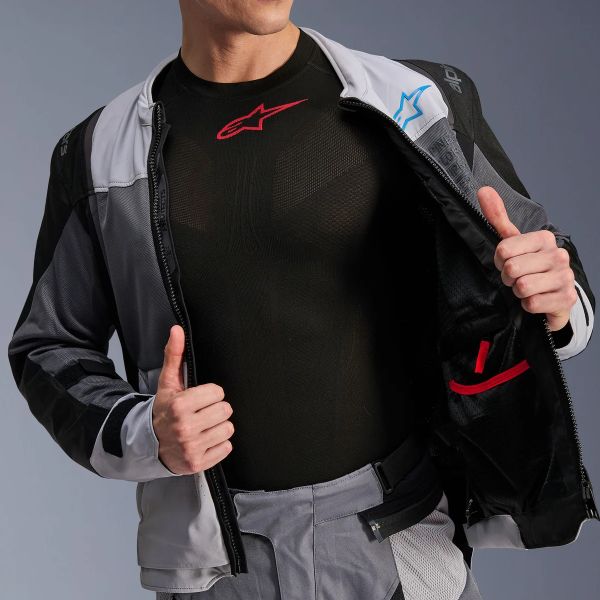 Alpinestars ST-2 Aire Gris hielo Gris oscuro Negro