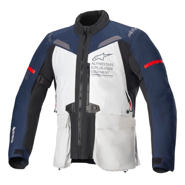 Chaquetas moto Alpinestars ST-7 2L Gore-Tex Ice Grey Dark Blue Black