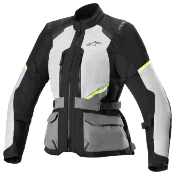 Chaquetas moto Alpinestars Stella Andes Air Drystar Ice Grey Dark Grey Black Chaquetas moto Alpinestars Stella Andes Air Drystar Ice Grey Dark Grey Black