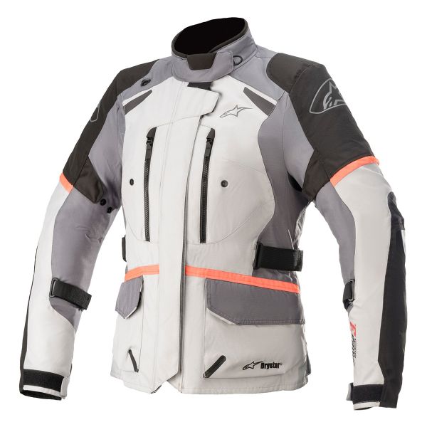 Chaquetas moto Alpinestars Stella Andes V3 Drystar Gris Hielo Negro Oscuro