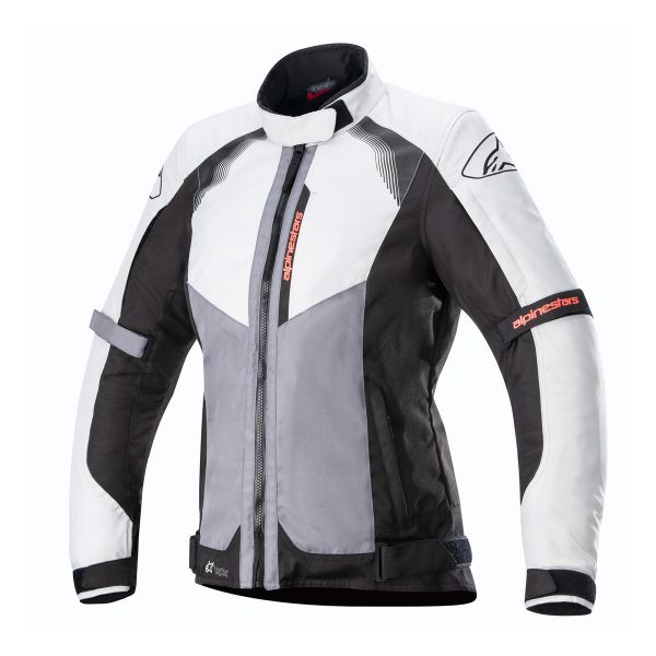 Chaquetas moto Alpinestars Stella Headlands Drystar Dark Ice Grey Coral Fluo