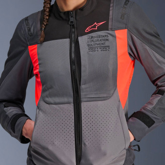 Alpinestars Stella ST-2 Air Gris oscuro Fluo Coral
