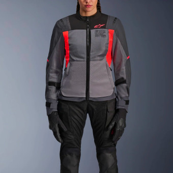 Alpinestars Stella ST-2 Air Gris oscuro Fluo Coral