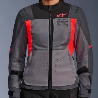 Alpinestars Stella ST-2 Air Gris oscuro Fluo Coral